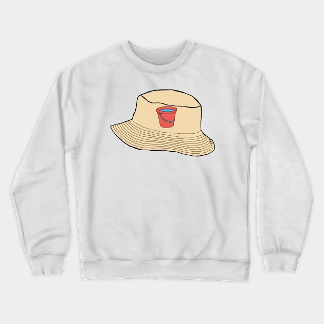 Bucket Bucket Hat Crewneck Sweatshirt by FlashmanBiscuit